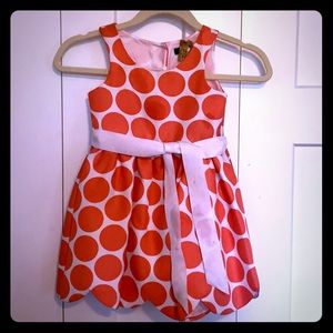 Pink and White Little Girls Dress